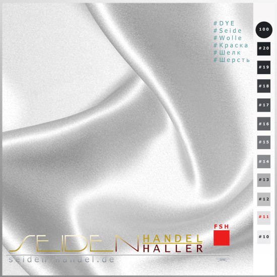 Seidenstoff Crepe Satin 12.5, Cloud Gray