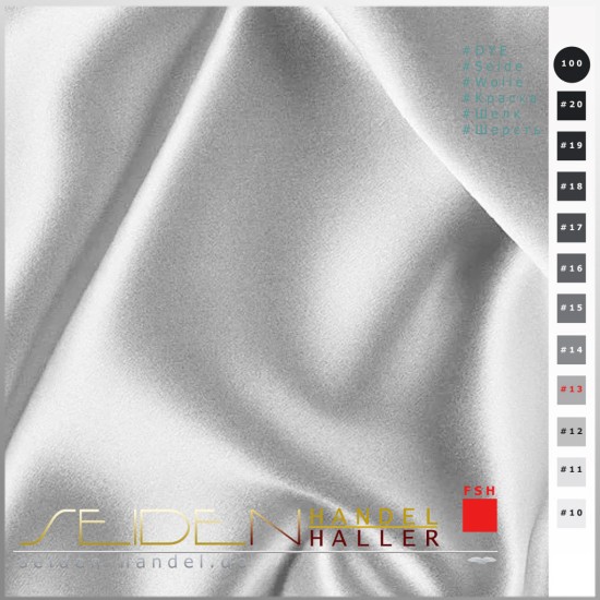 Seidenstoff Crepe Satin 12.5, White Palace
