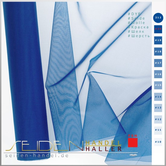 Seidenstoff Organza 05 optisch weiss, 136cm, Magnus Blue