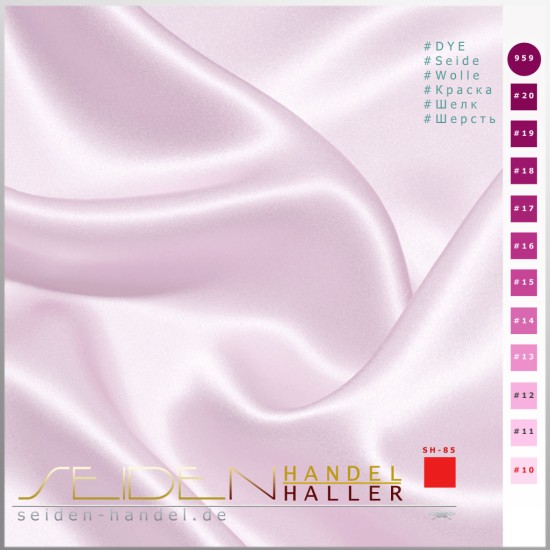 Seidenstoff Crepe Satin 40, 140 cm, 3,00m-Coupon, Floury Mauve