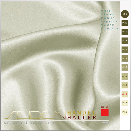 Seidenstoff Crepe Satin 30, Pesto