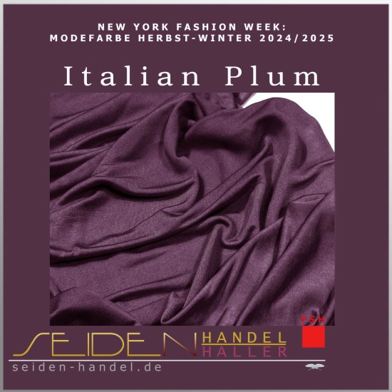 Strickschlauch Singlejersey, 120g/m, 3m-Coupon, Trendfarbe Italian Plum