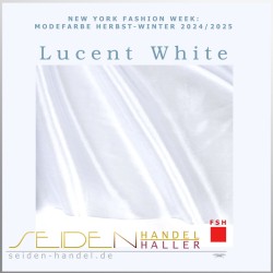Meterware Luxus Ponge 04, 92cm, 3m-Coupon, Trendfarbe Lucent White