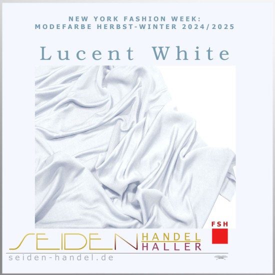 Strickschlauch Singlejersey, 120g/m, 3m-Coupon, Trendfarbe Lucent White