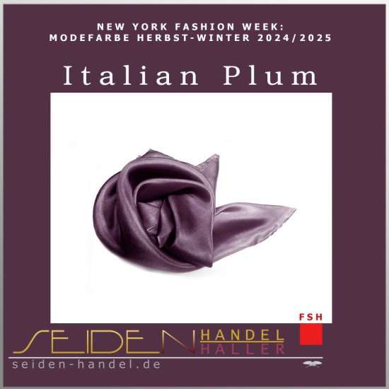 Seidentuch Luxus Ponge 4.2, Format: 45 x 45cm, Trendfarben Herbst/Winter 2024/25