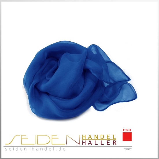 Seidentuch Chiffon 4.5, 45 x 45cm, blau 