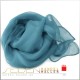 Seidentuch Chiffon 4.5, 90 x 90cm, in Blau