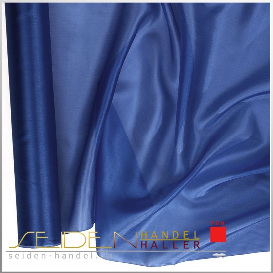 Meterware Ponge 05, 92cm,  3 Meter-Coupon, in Blau