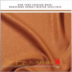 Meterware Bourette 22, 112cm, Trendfarbe Tomato Creame