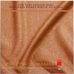 Meterware Bourette 22, 112cm, Trendfarbe Tomato Creame