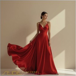 Meterware Ponge 05, Chili Oil, Fashioncolors 25/26 Meterware Ponge 05, Chili Oil, Fashioncolors 25/26