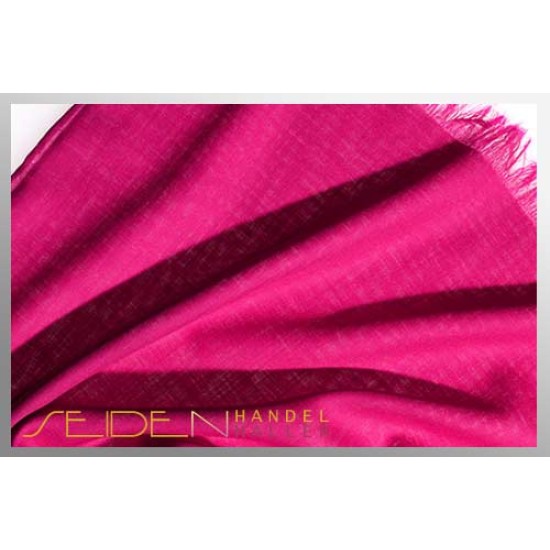 Merino-Schal BIO-Etamine de laine, Rose Red