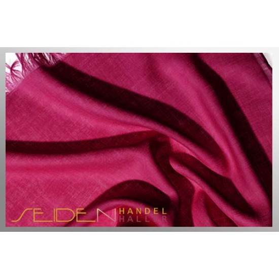 Merino-Schal BIO-Etamine de laine, Himbeere Diva