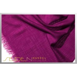 Merino-Schal BIO-Etamine de laine, Purple Cactus Flower