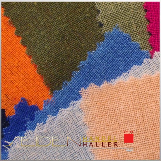 Stoffmuster Bourette 22, einfarbig