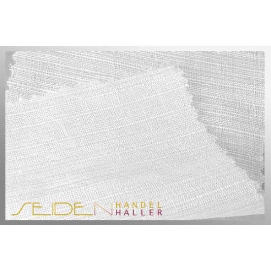 Stoffmuster Seide-Leinen Linen Silk 10, naturweiss