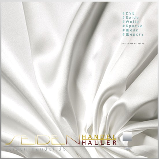 Stoffmuster Crepe Satin 30, naturweiss