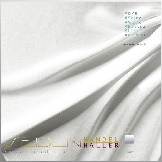 Stoffmuster Crepe Satin 16.5, naturweiss