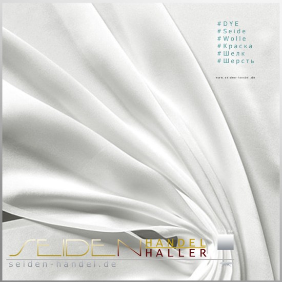 Stoffmuster Crepe Satin 16.5, naturweiss