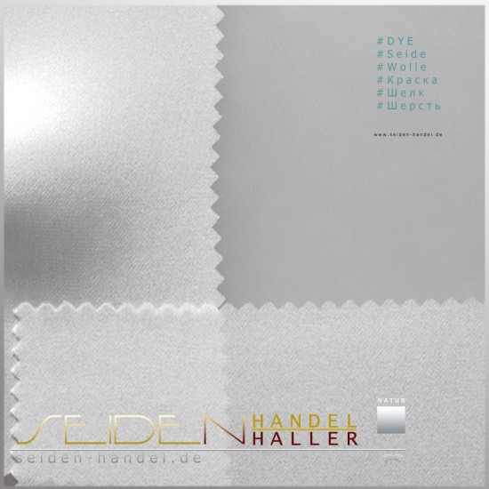 Stoffmuster Crepe Satin 16.5, naturweiss