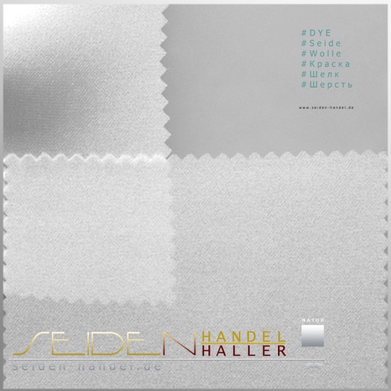 Stoffmuster Crepe Satin 16.5, naturweiss