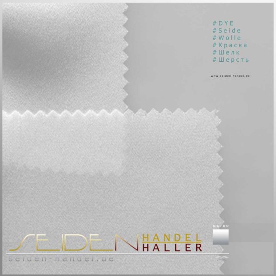 Stoffmuster Crepe Satin 19, naturweiss