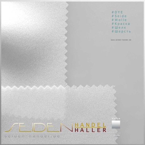 Stoffmuster Crepe Satin 19, naturweiss