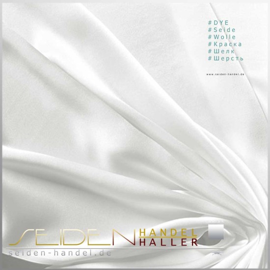 Stoffmuster Crepe Satin 19, naturweiss