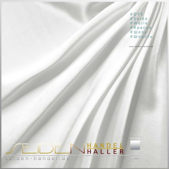 Stoffmuster Crepe Satin 19, naturweiss