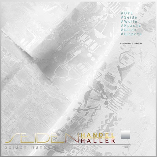 Stoffmuster Seide-Leinen Jacquard 28 Abida, naturweiss