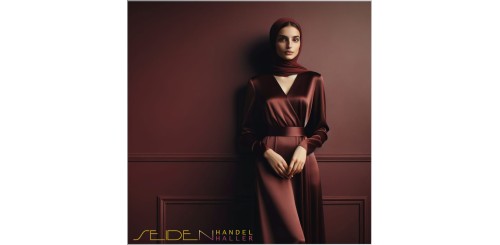 Seidensatin Burgunder