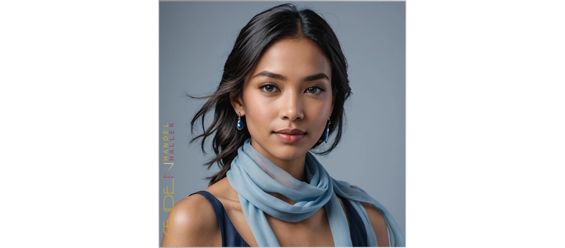 Crinkle Chiffon Seidenschals