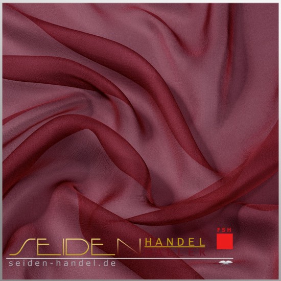 Meterware Chiffon 4.5, 90cm, 3m-Coupon, rot