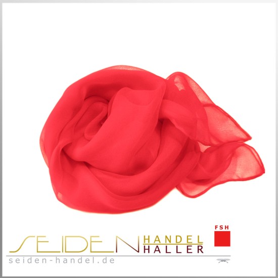 Seidentuch Chiffon 4.5, 55 x 55cm, rot