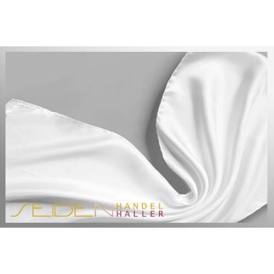 Seidenschal Twill 10, 33 x 120cm, naturweiss