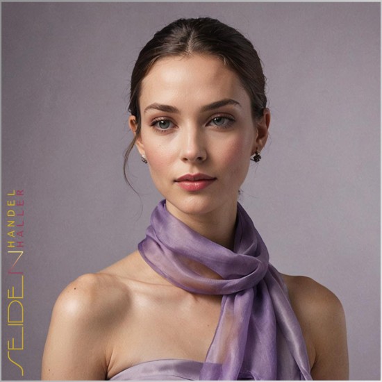 Chiffon Schal Violett