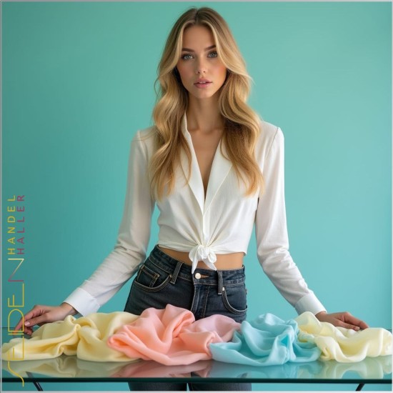 Seidentuch Chiffon 3.5, 90 x 90cm, 935 Farben Seidentuch Chiffon 3.5, 90 x 90cm, 935 Farben