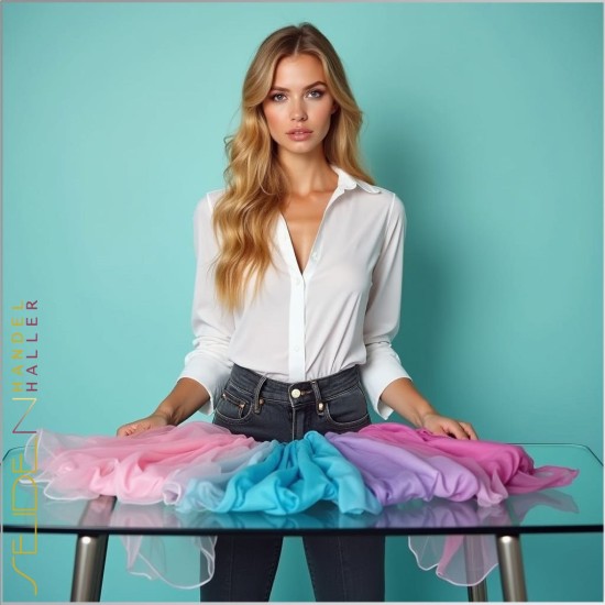 Seidentuch Chiffon 4.5, 55 x 55cm, 935 Farben