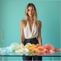 Seidentuch Chiffon 4.5, 90 x 90cm, in 935 Farben