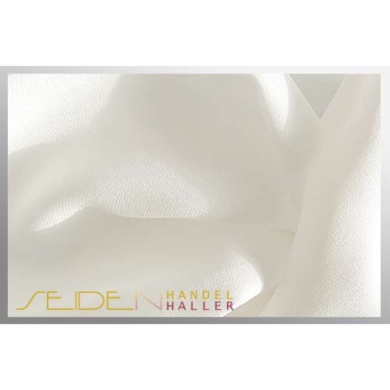 Seidenschal Crepe de Chine 14, 68 x 200cm, naturweiss