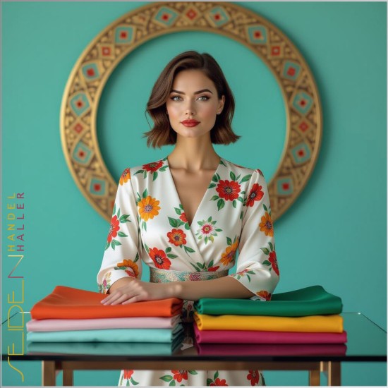 Seidenschal Crepe de Chine 10, 90 x 180cm, in 935 Farben