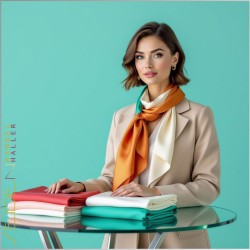 Seidenschal Crepe de Chine 12, 45 x 140cm, in 935 Farben Seidenschal Crepe de Chine 12, 45 x 140cm, in 935 Farben