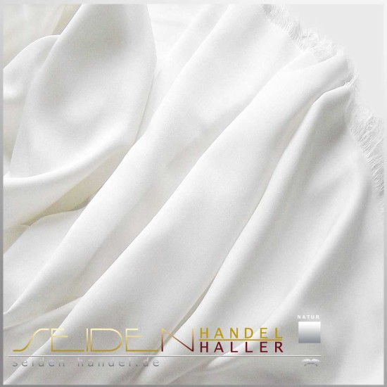 Seidenschal Fuji Silk 19, 45 x 180cm, naturweiss