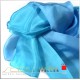 Seidenschal Ponge 05, 45 x 150cm, blau-türkis