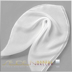 Seidentuch Chiffon 3.5, 55 x 55cm, naturweiss Seidentuch Chiffon 3.5, 55 x 55cm, naturweiss