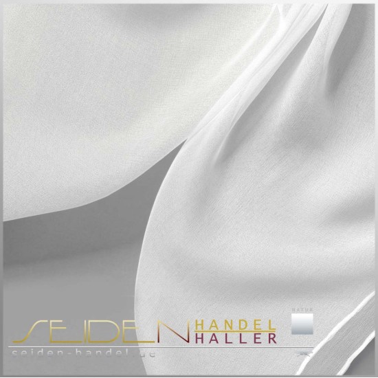 Seidentuch Chiffon 3.5, 55 x 55cm, naturweiss Seidentuch Chiffon 3.5, 55 x 55cm, naturweiss