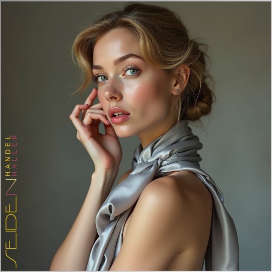 Seidenschal Crepe Satin 12.5, 45 x 180cm, in 935 Farben