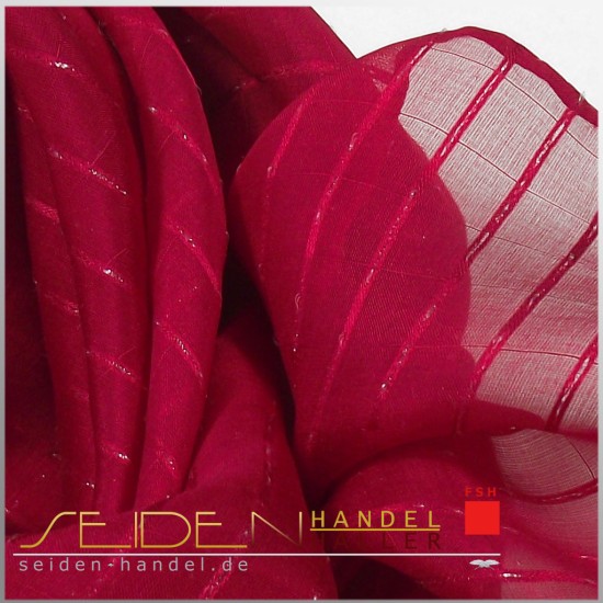 Seidentuch Silk Etamine 06, 68 x 68cm, Himbeere Gloss