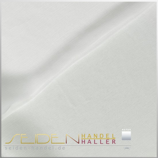 Meterware Crinkle Chiffon 4.5, 136cm, naturweiss