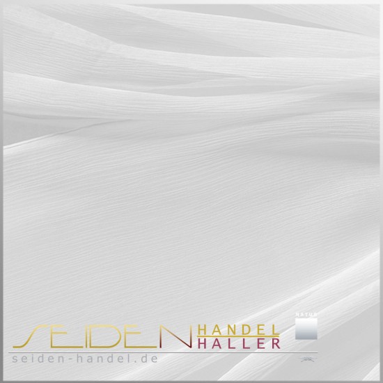 Meterware Crinkle Chiffon 4.5, 136cm, naturweiss